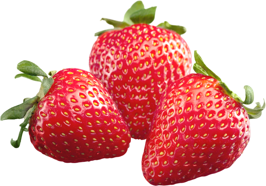 Fresh and Ripe Strawberries 